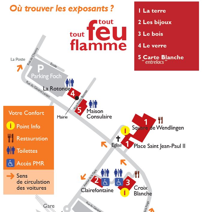 Plan sites de TOUT FEU TOUT FLAMME 2019