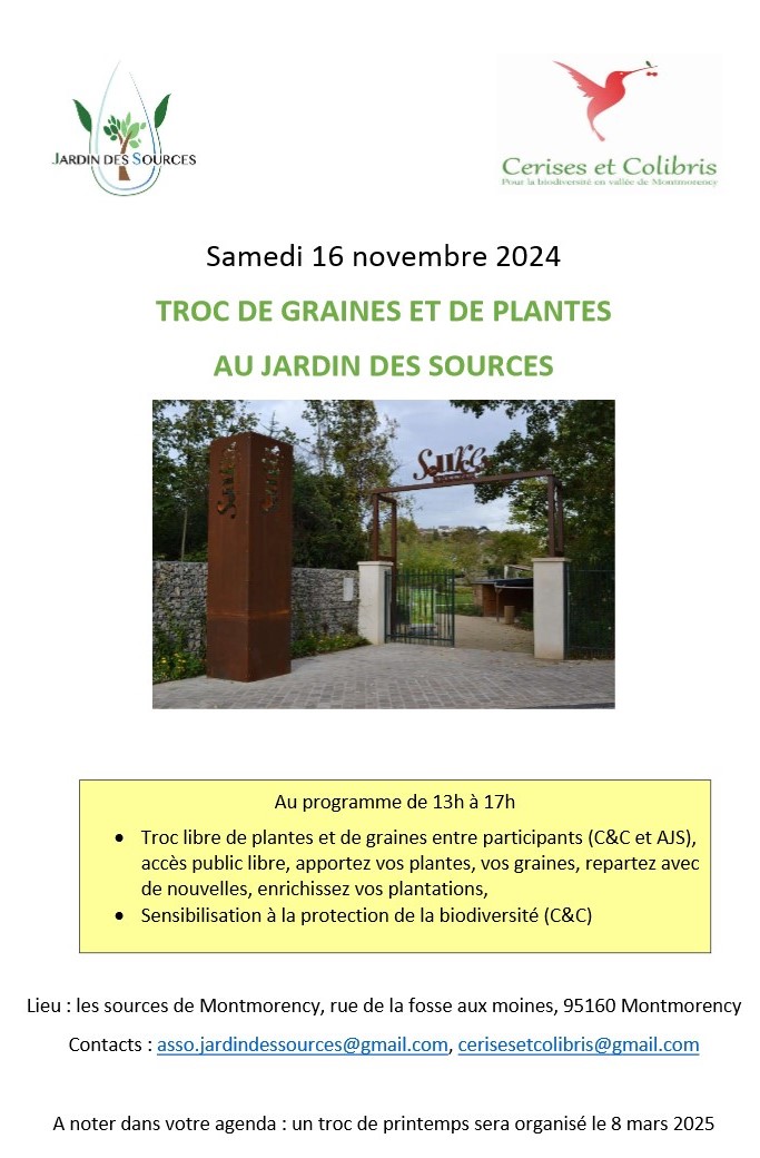 Troc de graines Montmorency 2024