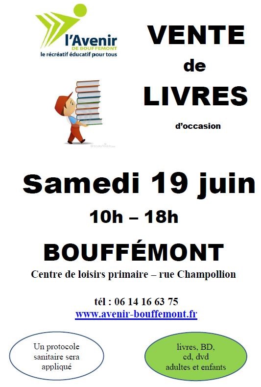 Vente de livres 19 juin 2021