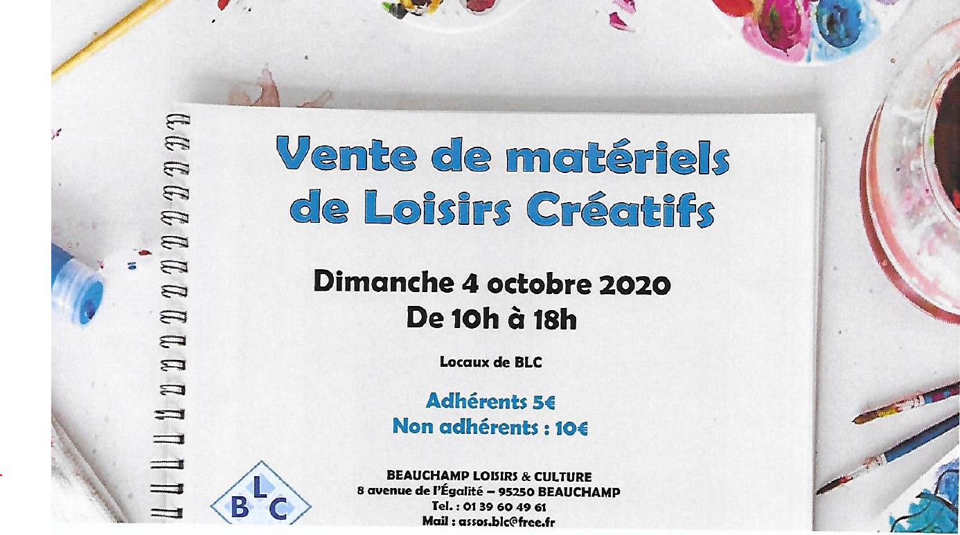 Bourse de matériels de loisirs créatifs