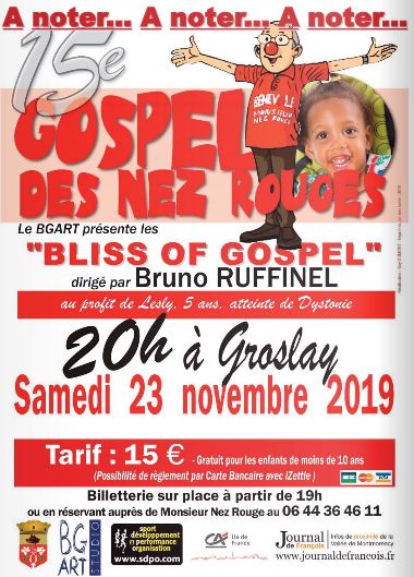 Gospel des Nez Rouges le 23 novembre 2019