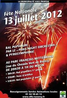 feu artifice 13 juillet 2012 TAVERNY