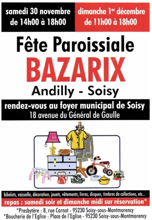 Fête paroissiale BAZARIX à Soisy