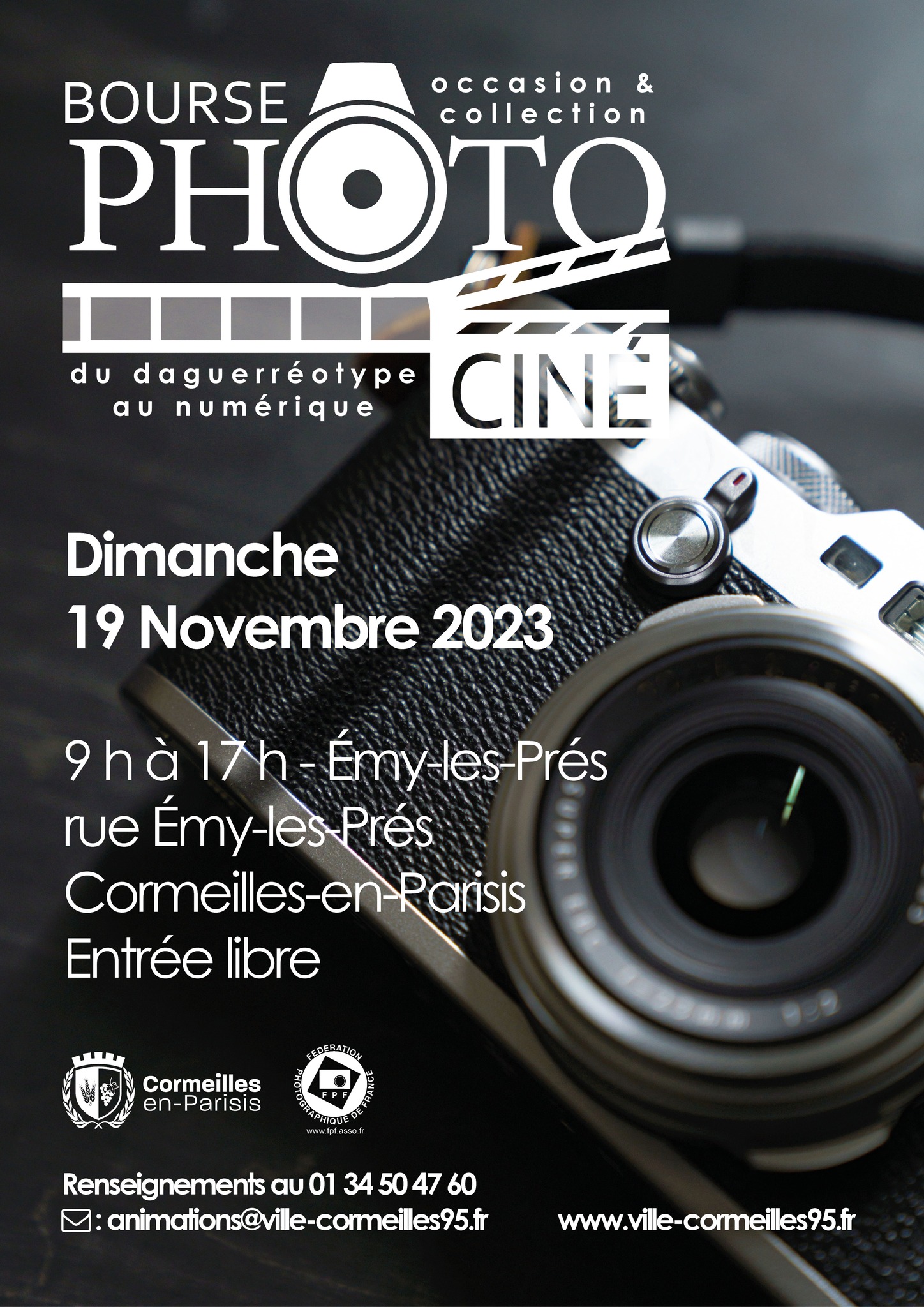 Bourse Photo ciné de Cormeilles -  19 novembre 2023