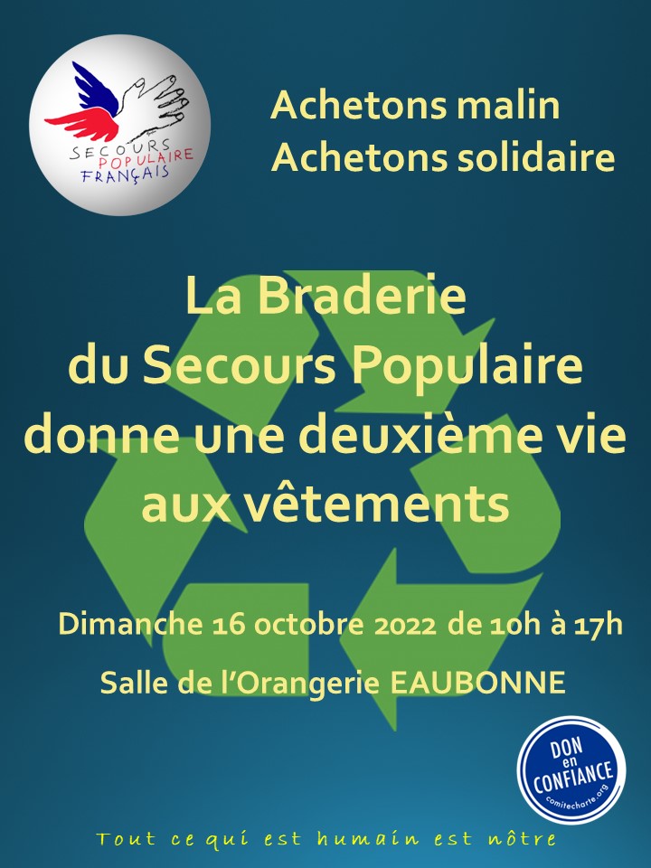 Braderie Secours Populaire Eaubonne 2022