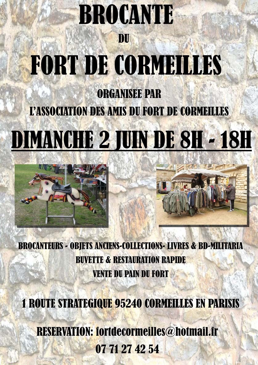Brocante de Fort de Cormeilles-en-Parisis 2 juin 2019