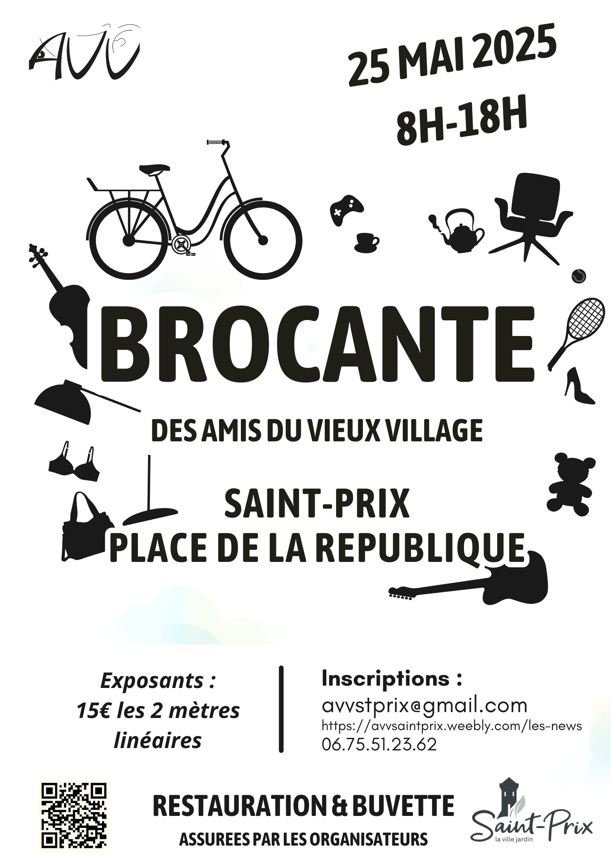 Brocante Vieux Village de Saint-Prix - 25 mai 2025