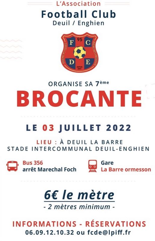 Brocante à Deuil-la-Barre - 3 juillet 2022