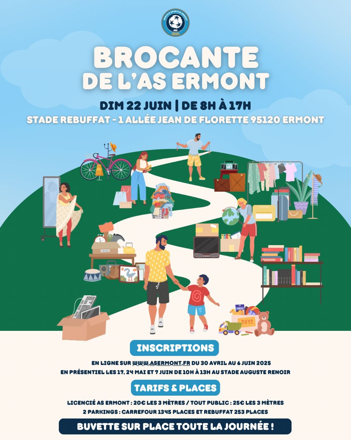 Brocante à l'AS Ermont - 22 juin 2025