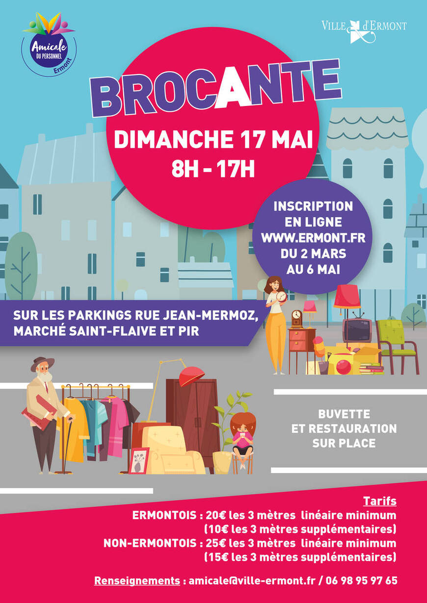 Brocante Ermont 17 mai 2026