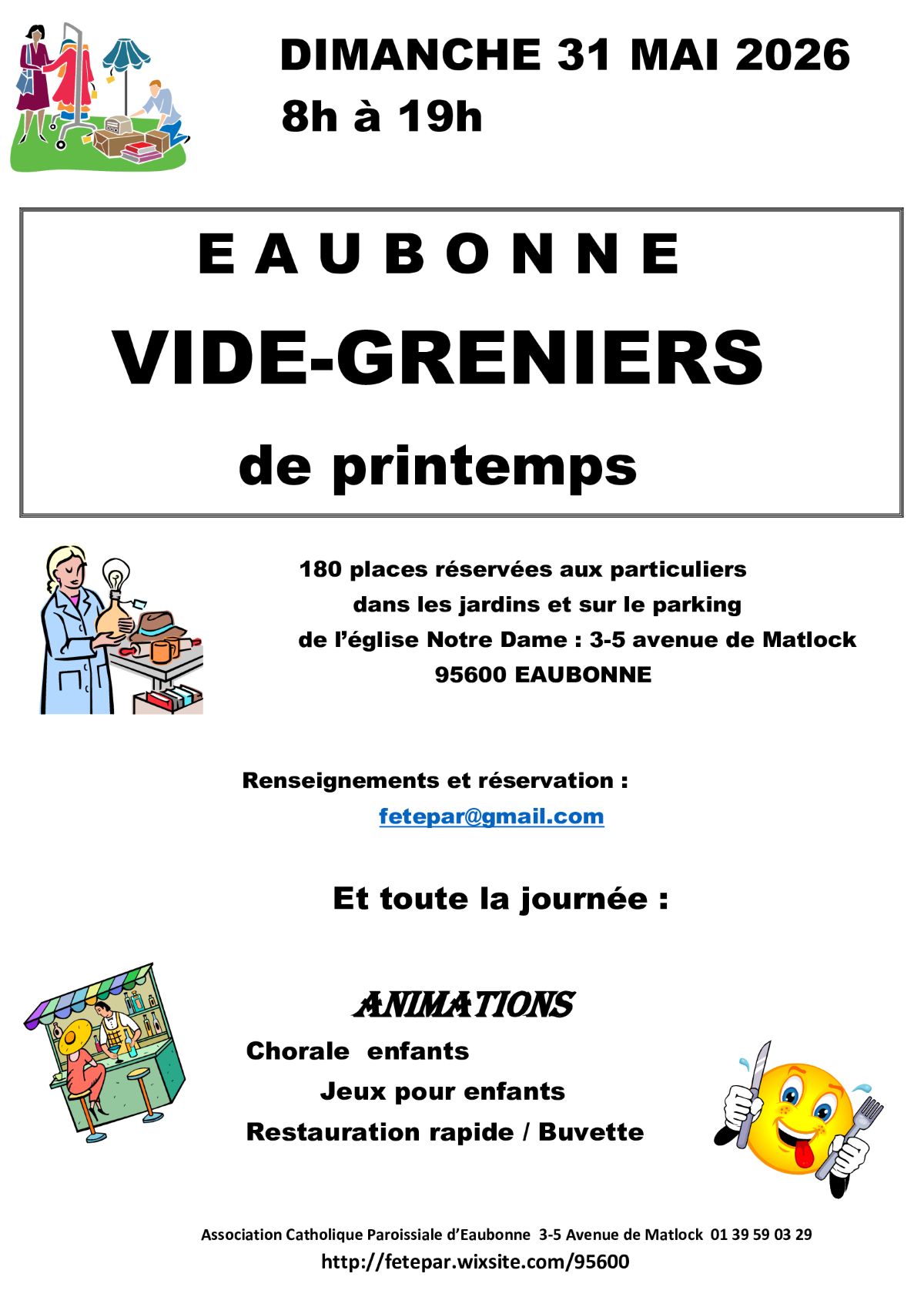 Vide-greniers de printemps - Eaubonne - 31 mai 2026