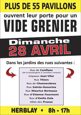 Vide grenier Herblay - 28 avril 2024