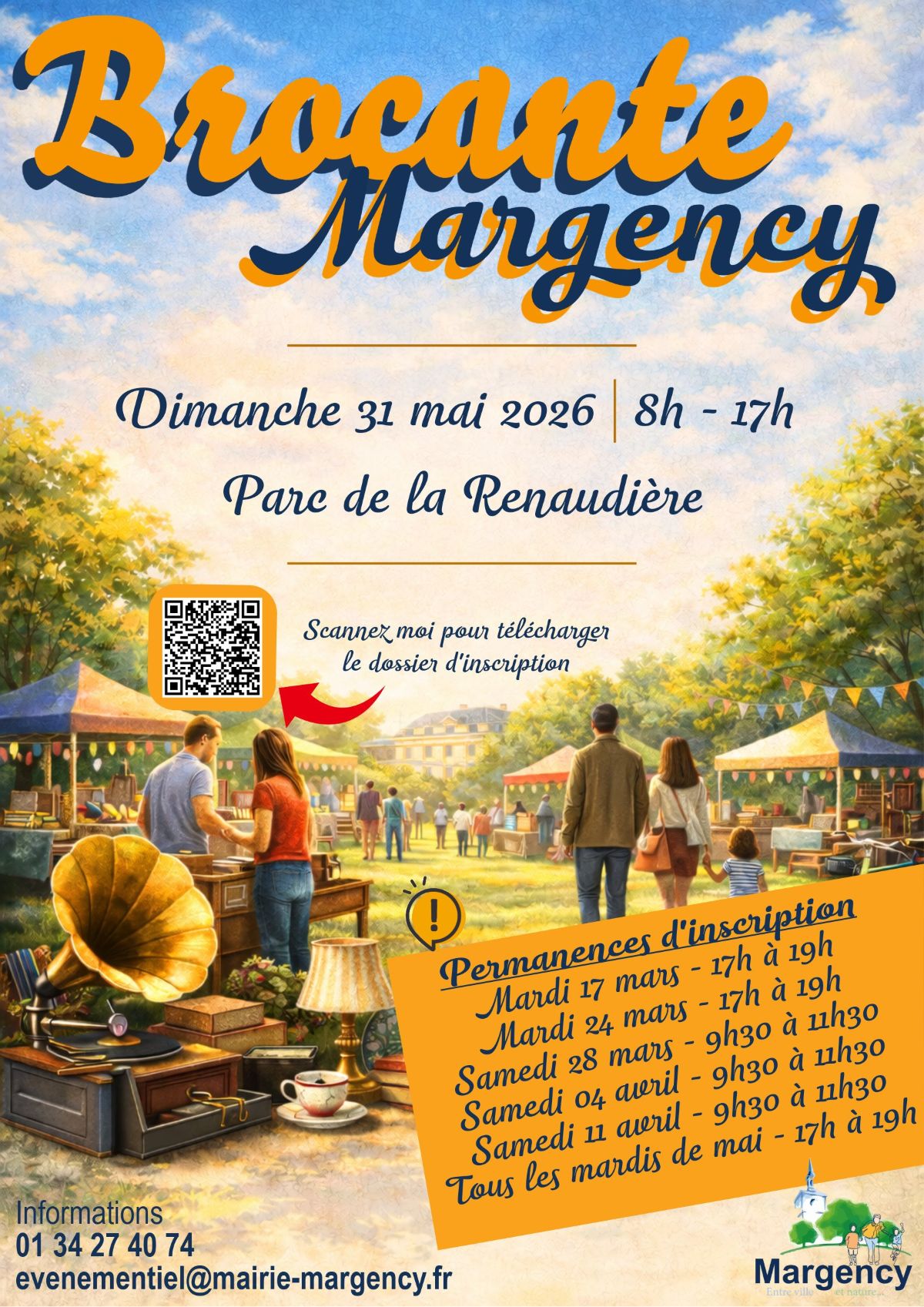 Brocante &agrave; Margency le 31 mai 2026