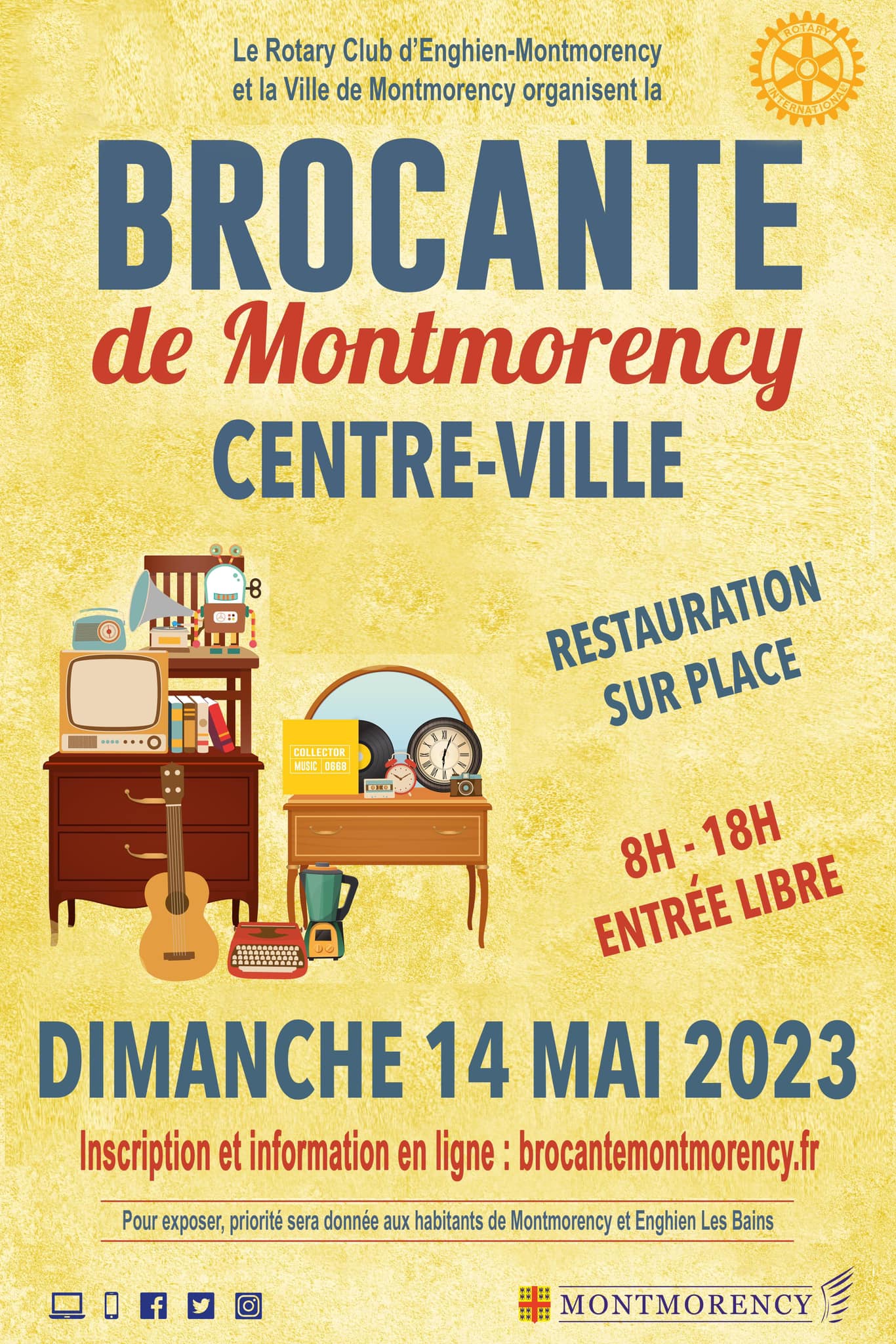 Brocante à Montmorency - 14 mai 2023
