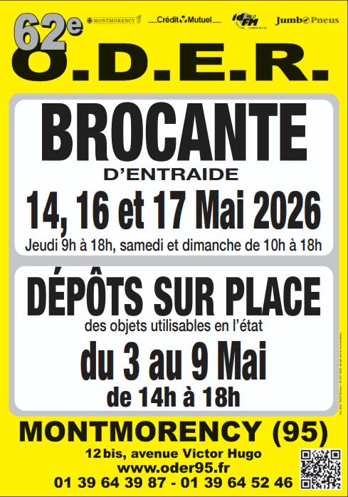 Brocante ODER 2026 - Montmorency