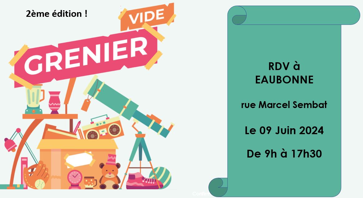 Vide grenier à Eaubonne - 9 juin 2024