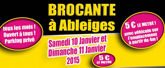 BROCANTE ABLEIGES 2015