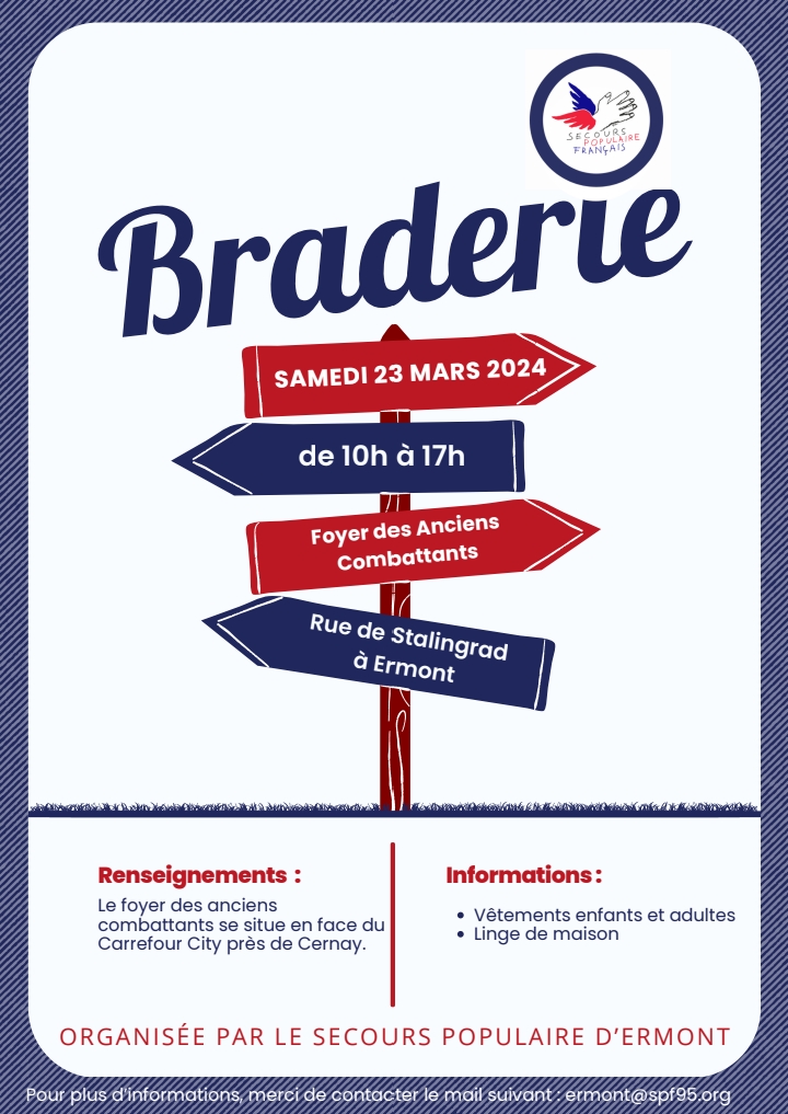 Braderie du Secours Populaire - Ermont -2024