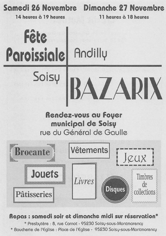 BAZARIX à Soisy