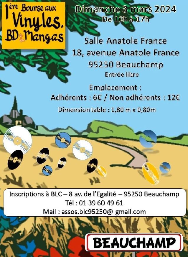 Bourse aux vinyles BD et mangas - Beauchamp