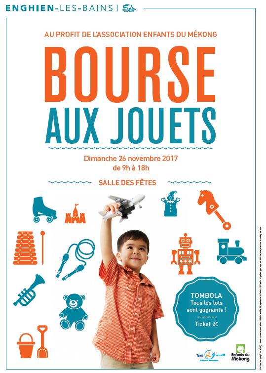 bourse aux jouets à Enghien-les-Bains le 26 novembre 2017