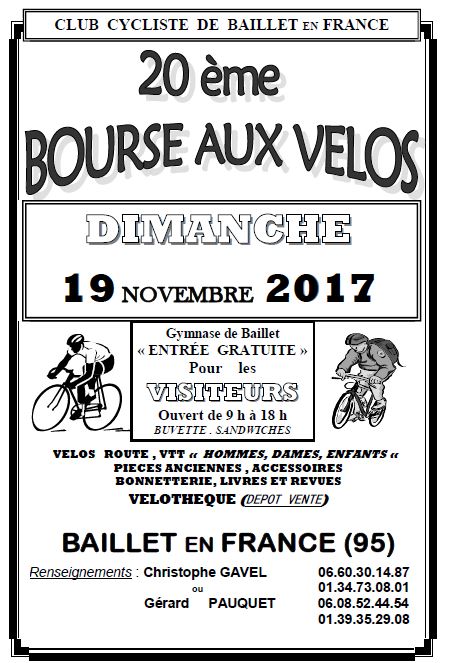 Bourse aux vélos 2017