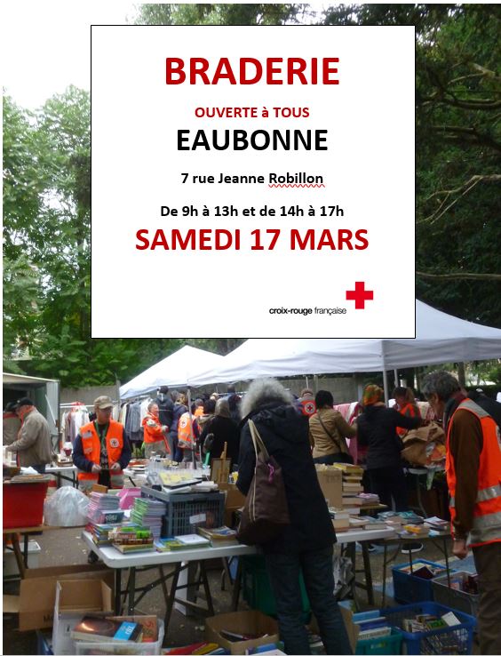 Braderie Croix Rouge 17 mars 2018