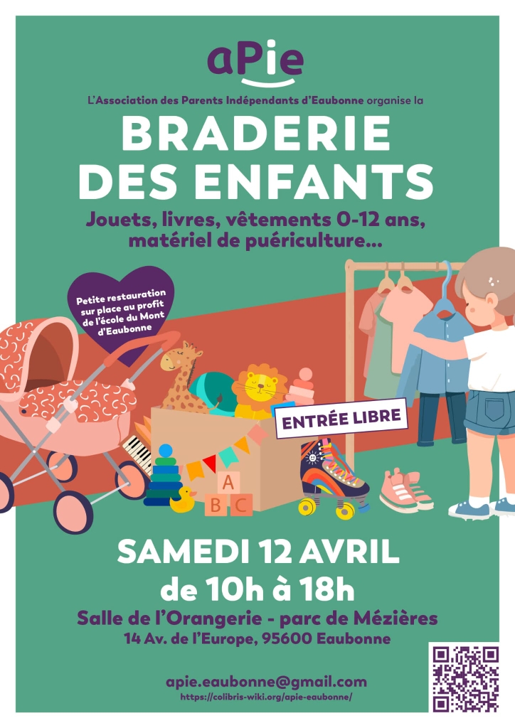 Braderie des enfants - Eaubonne - 12 avril 2025