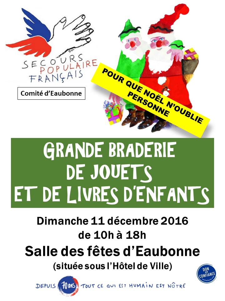 Braderie de jouets en faveur du Secours Populaire