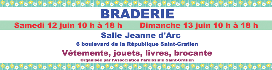 Braderie à Saint-Gratien