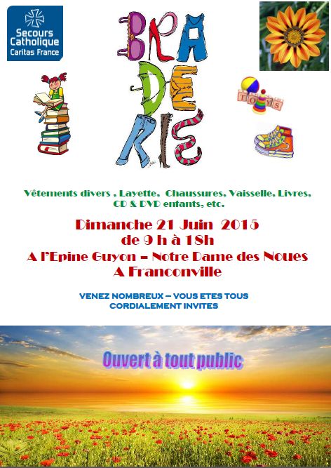 Braderie du Secours Catholique 21 juin 2015