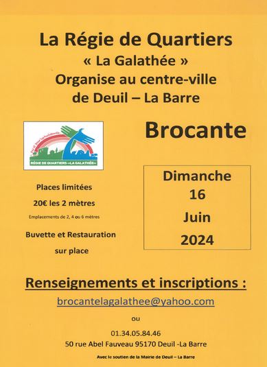 Brocante Deuil-la-Barre le 16 juin 2024