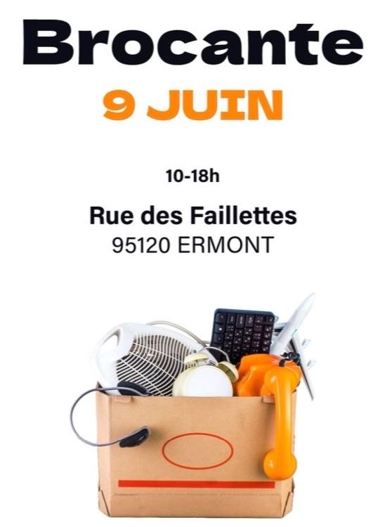 Brocante à Ermont - 9 juin 2024