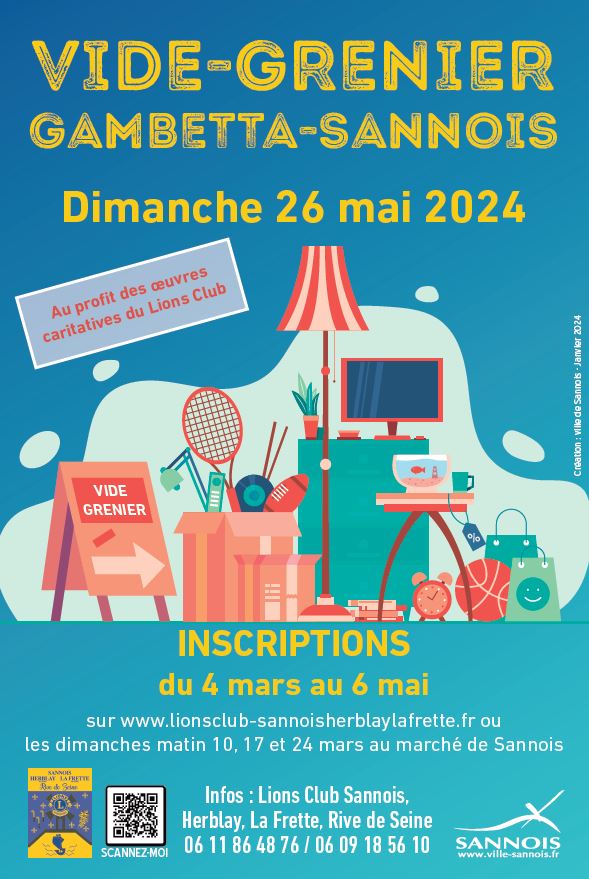 Brocante Sannois - 26 mai 2024