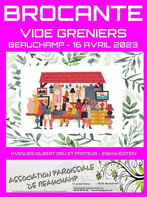 Brocante à Beauchamp - 16 avril 2023