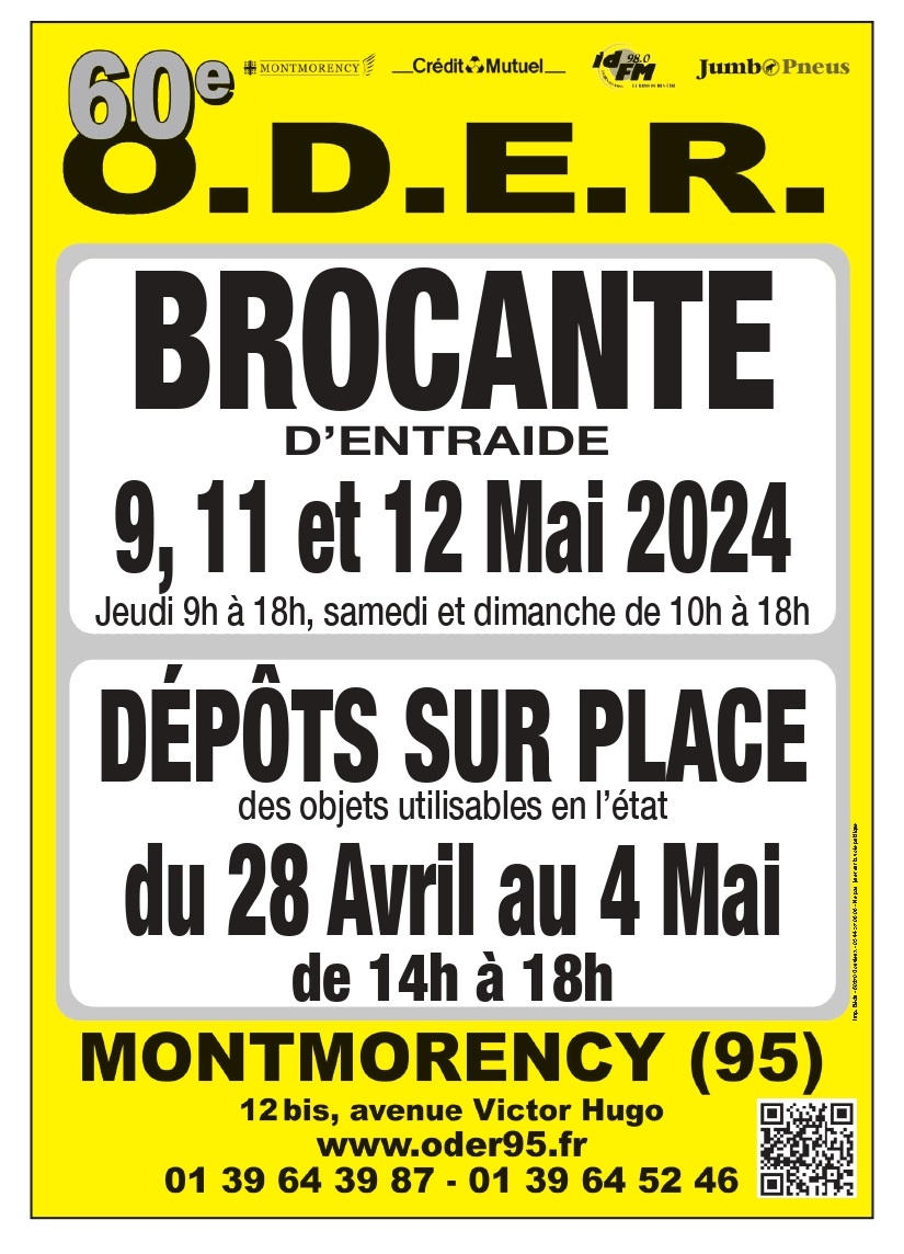 60e brocante ODER - Montmorency