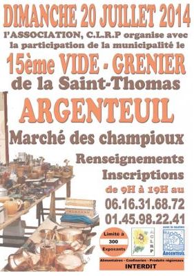 brocante à argenteuil 20 juillet 2014