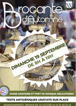 Brocante automne hippodrome enghien soisy 2021