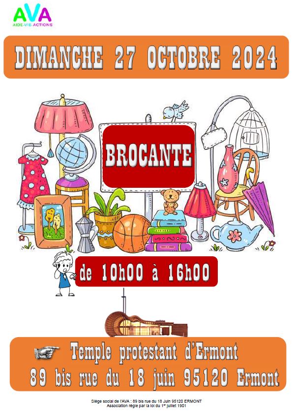 Brocante AVA 27 octobre 2024 - Ermont