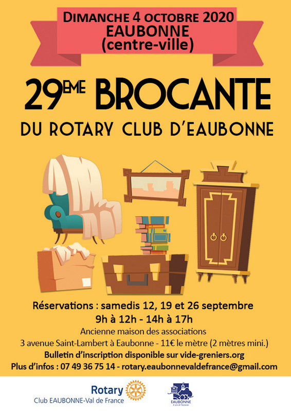 Brocante à Eaubonne le 4 octobre 2020