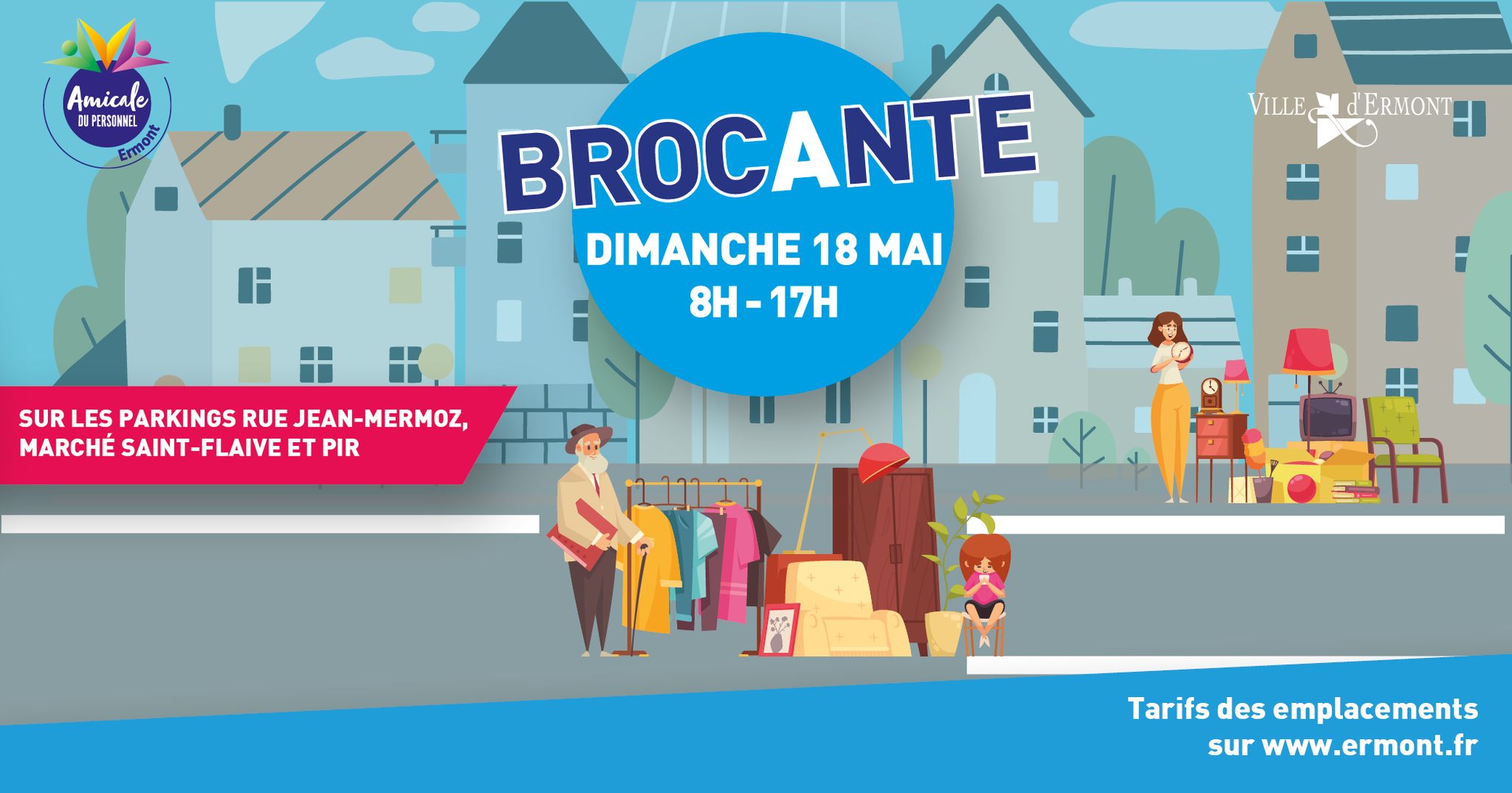 Brocante à Ermont le 18 mai 2025