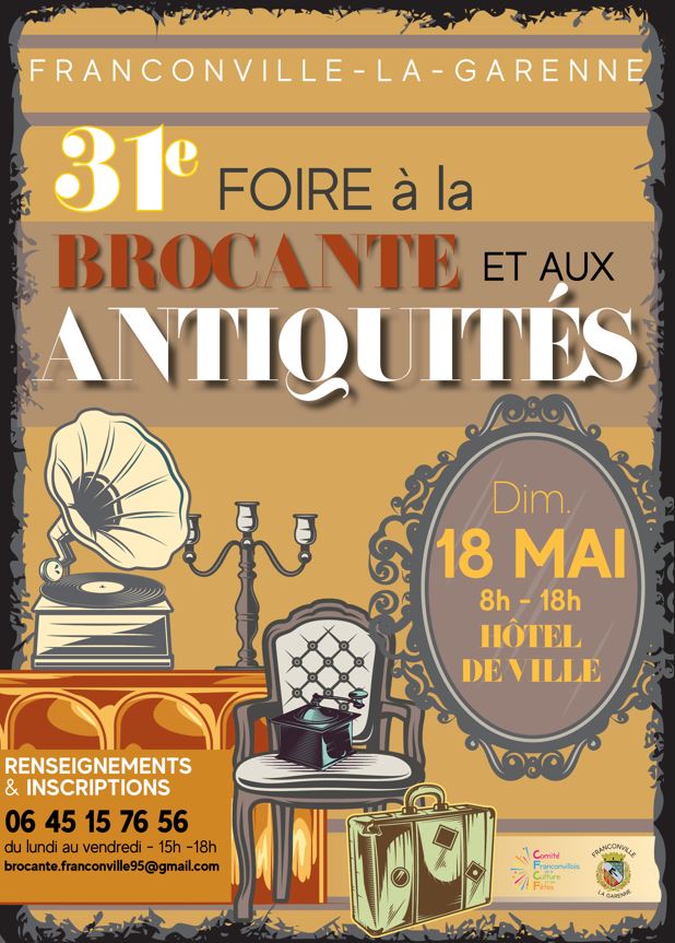 Brocante à Franconville 18 mai 2025