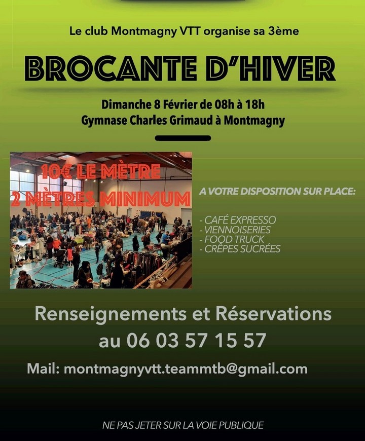 Brocante &agrave; Montmagny le 8 f&eacute;vrier 2026