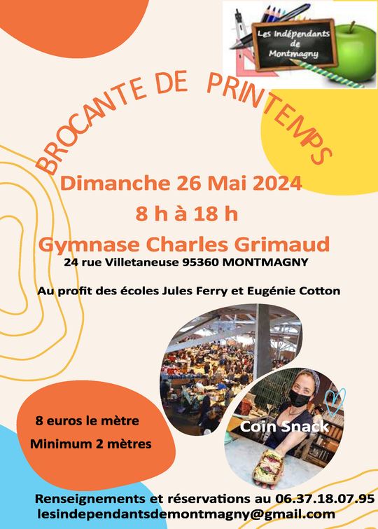 Brocante à Montmagny le 26 mai 2024