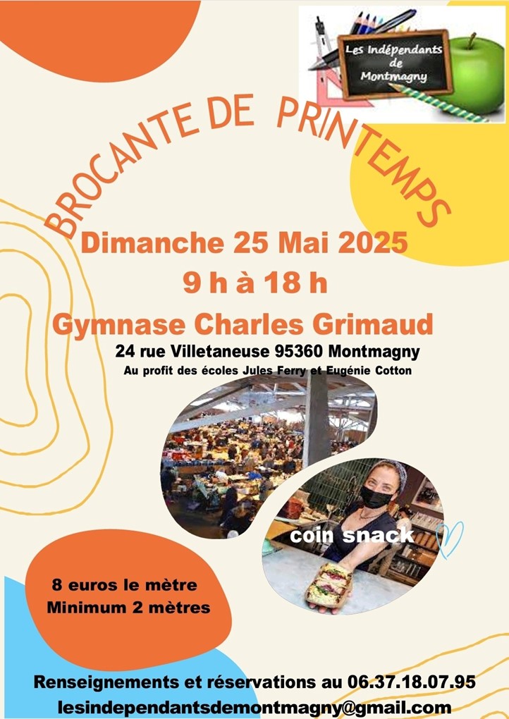Brocante à Montmagny le 25 mai 2025 