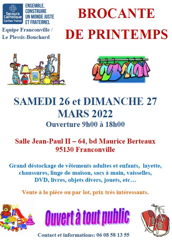 Brocante de printemps Franconville 2022