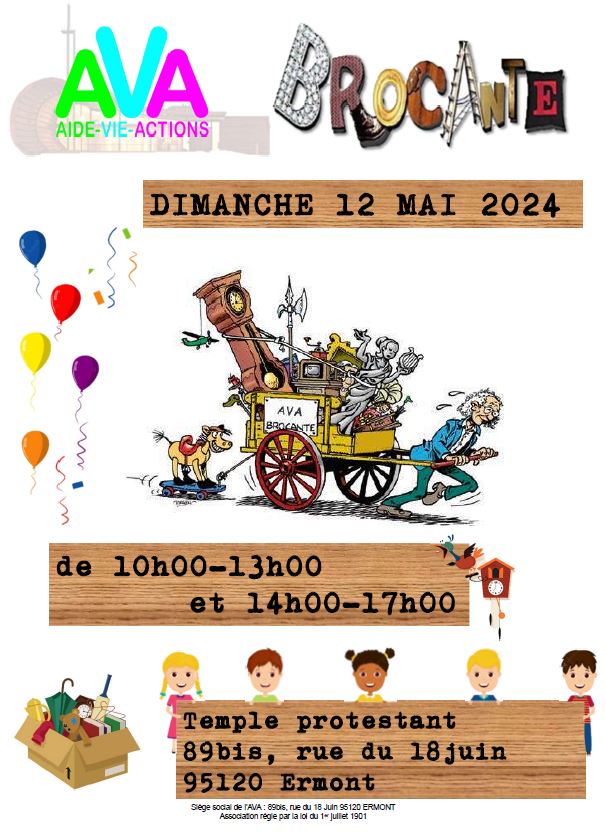 Brocante AVA - Ermont - 12 mai 2024