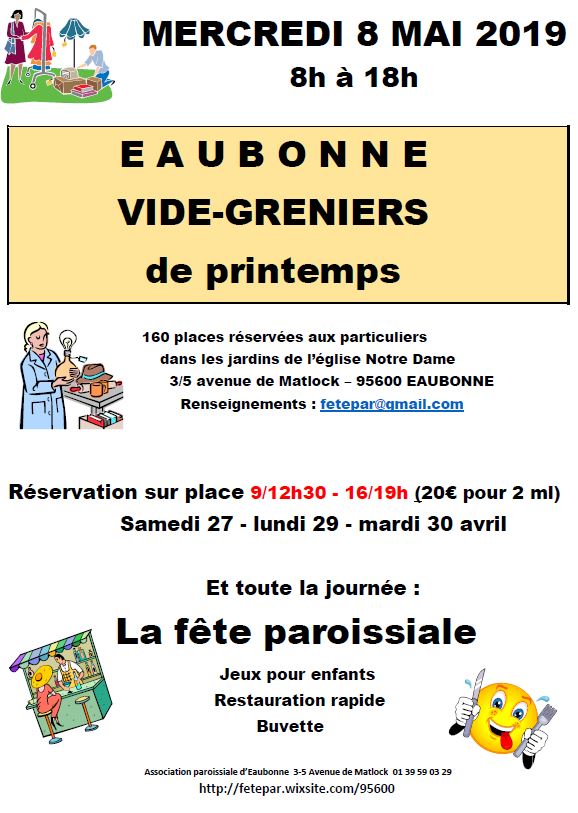 Brocante Eaubonne 8 mai 2019