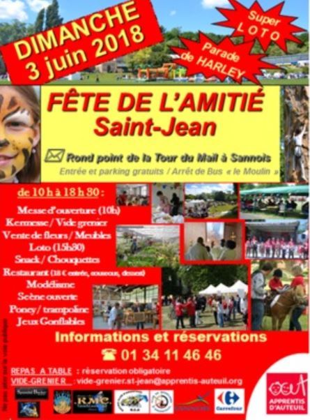 Fête de l'amitié Saint-Jean à Sannois 3 juin 2018