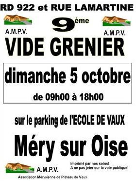 9e brocante vide grenier de Méry-sur-Oise - 5 OCTOBRE 2014 